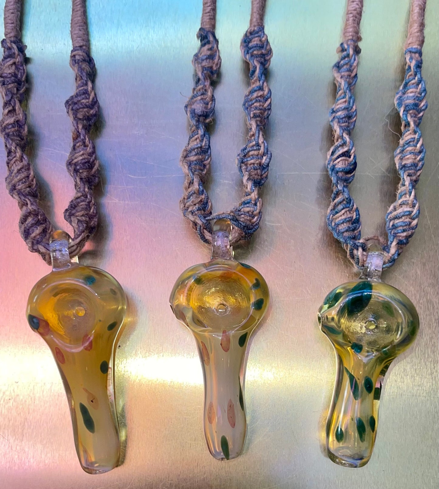 Handpipe Hemp Necklace