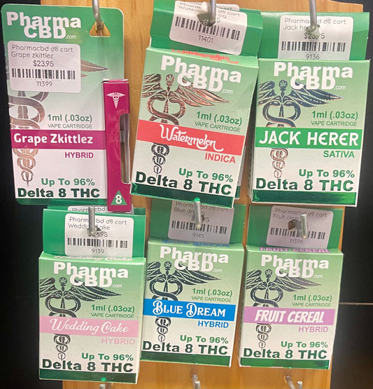 PharmaCBD D8 1mil Cartridges