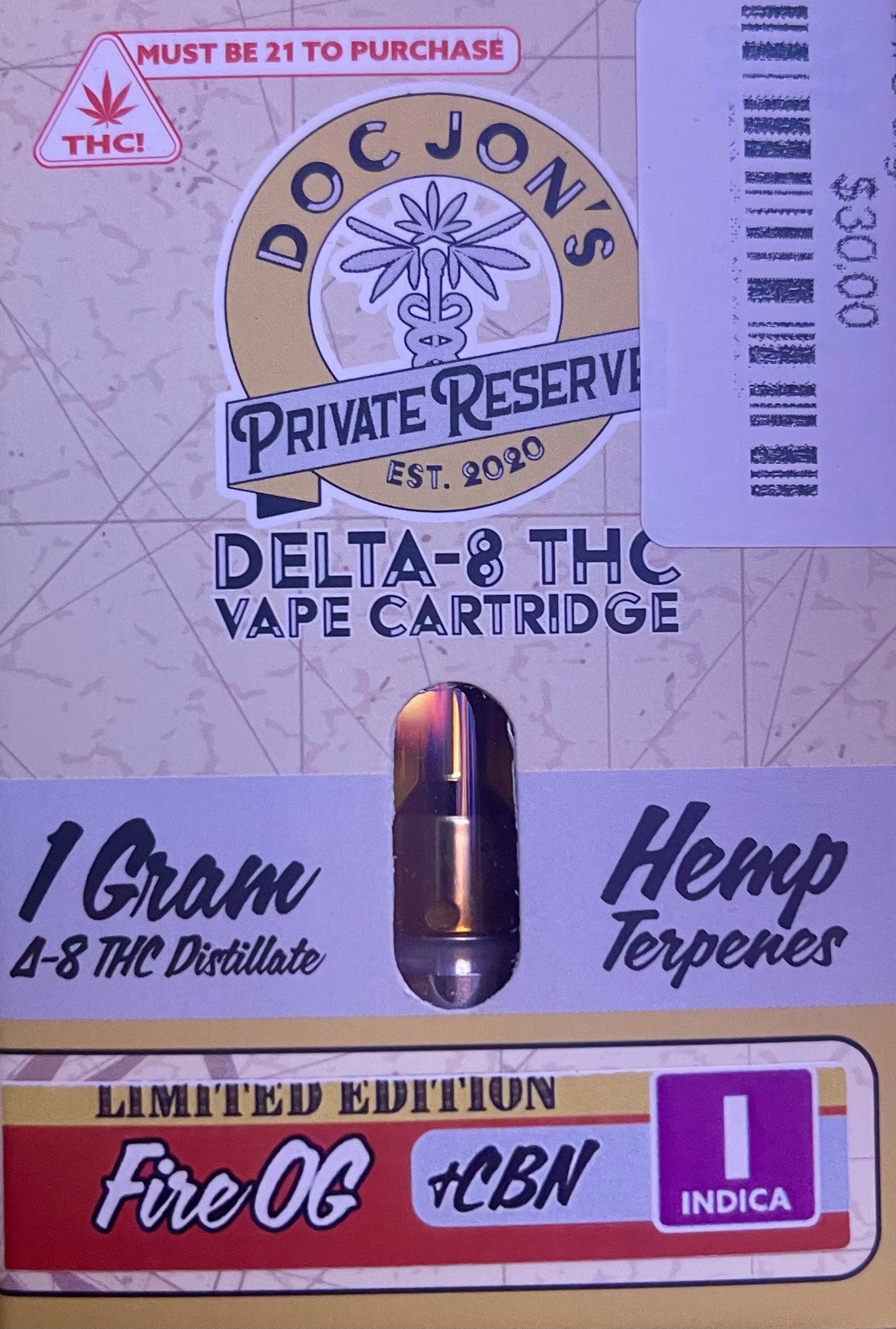 Doc Jon's D8 1g Cartridges