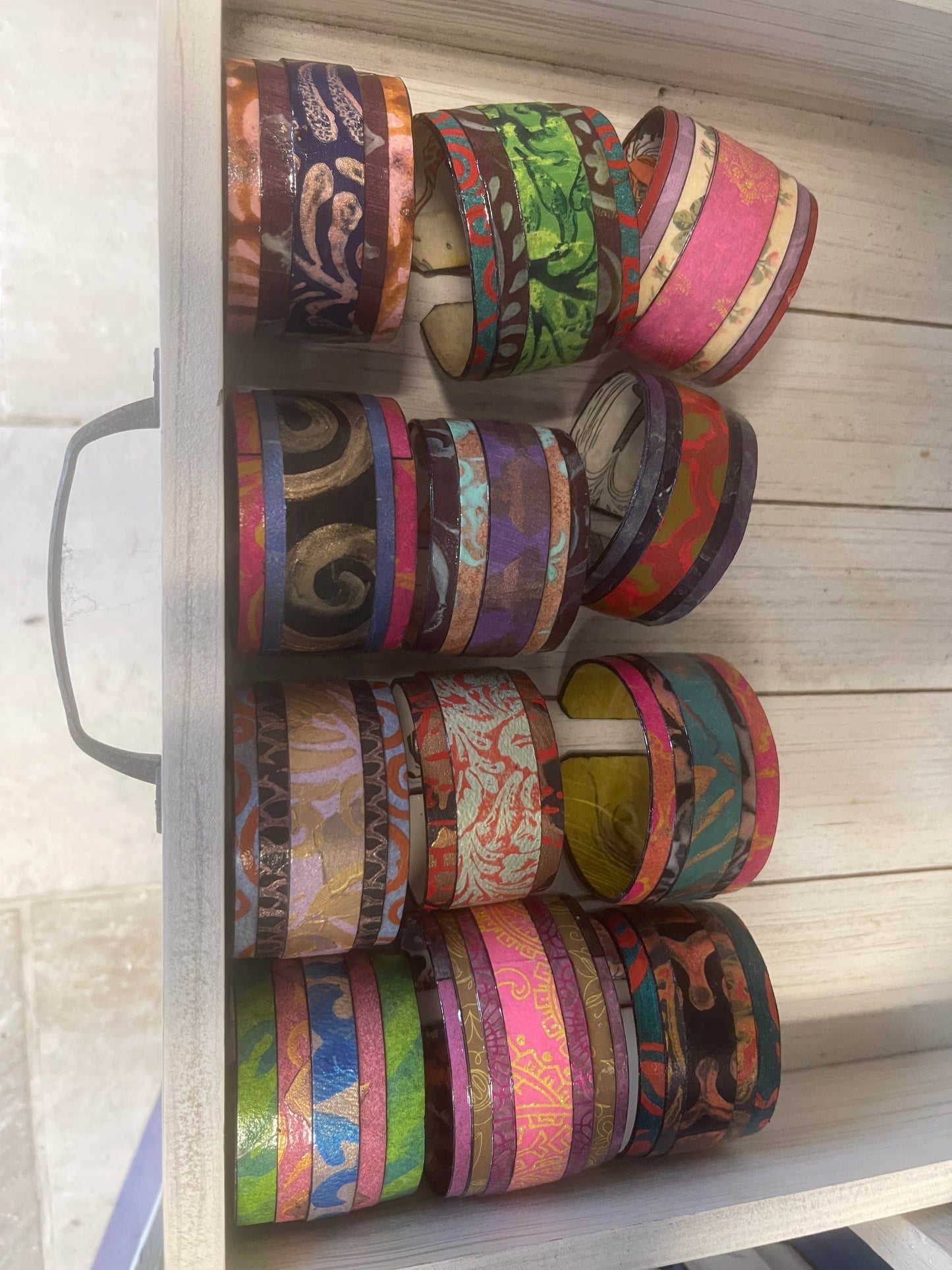 Paper Lacquered Bracelet