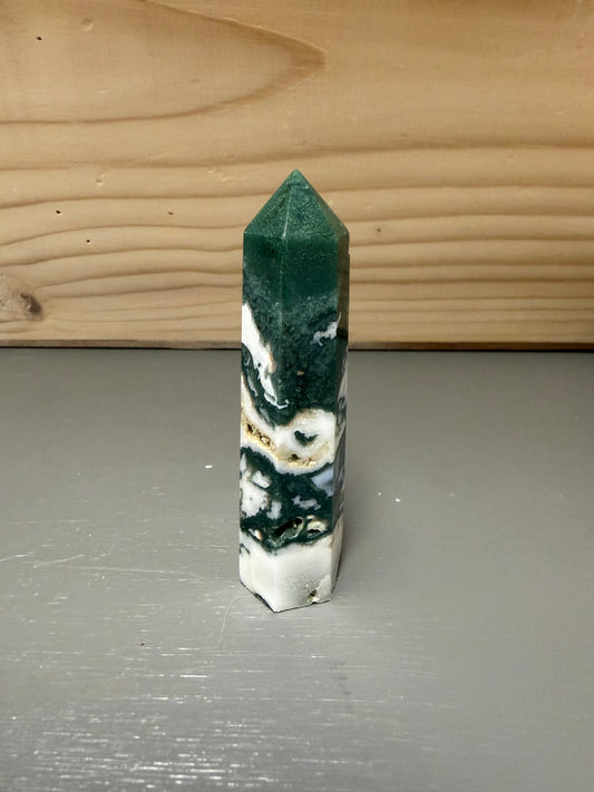 3.5" Tree Agate Tower