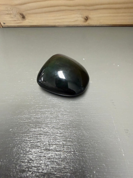 2" Rainbow Obsidian Palm Stone