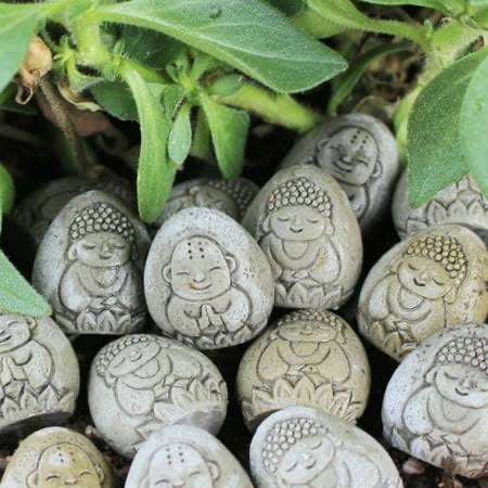 Zen Garden Decorative Engraved Buddha Meditation Rocks