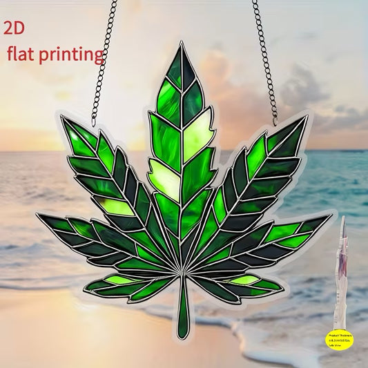 Marijuana Leaf Sun Catcher