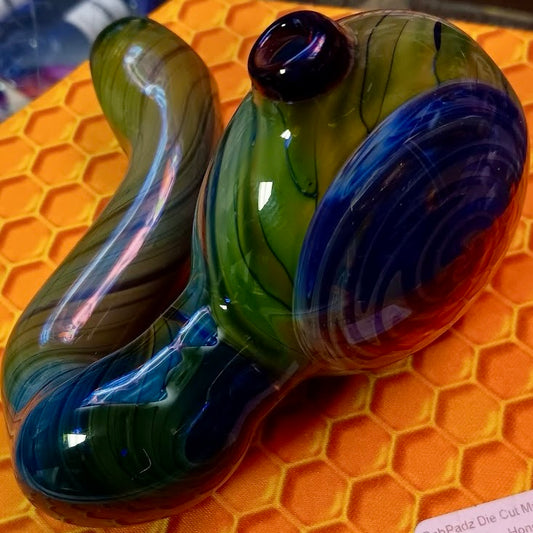 Flat Fumed Sherlock Pipe
