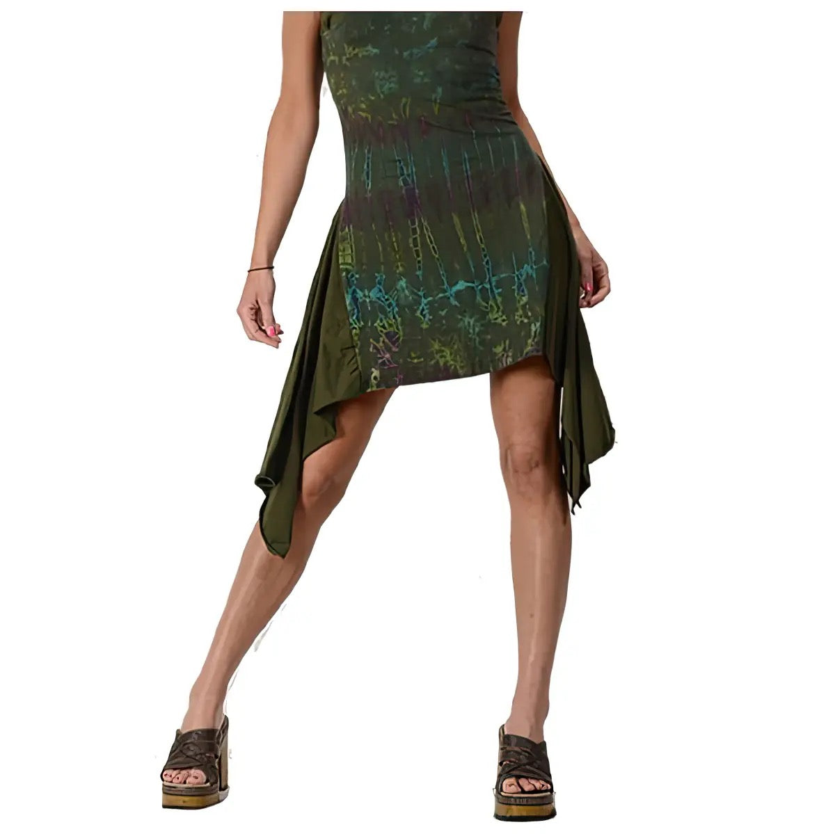 Freedom Flight Tye Dye Halter Dress
