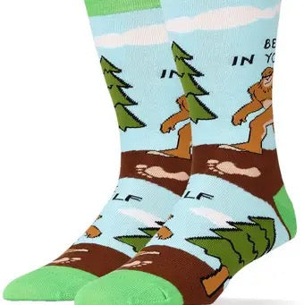 Believe in Yourself Bigfoot Socks