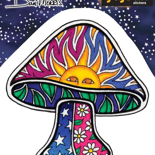 Dan Morris Sun Mushroom Sticker