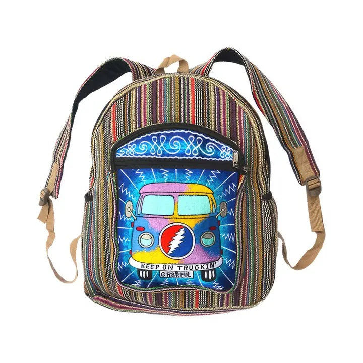 Keep on Truckin' Grateful Dead Emb'd Backpack