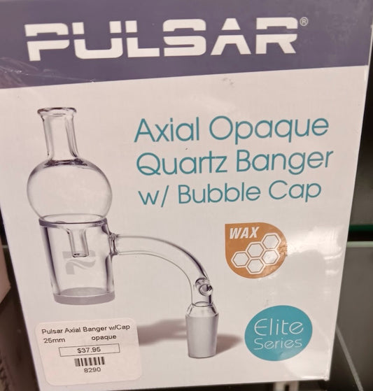 Pulsar Axial Opaque Quartz Banger w/ Bubble Cap