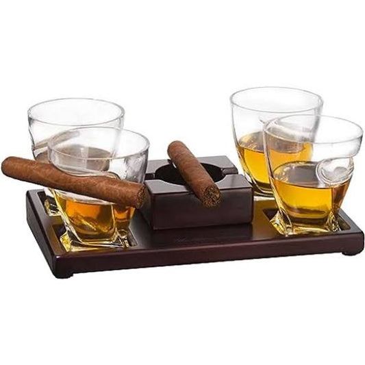 Whiskey Cigar Glass Set
