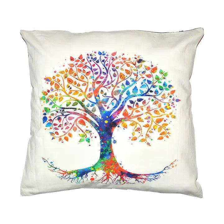 Rainbow Tree Cushion Cover