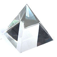 6cm Crystal Pyramid