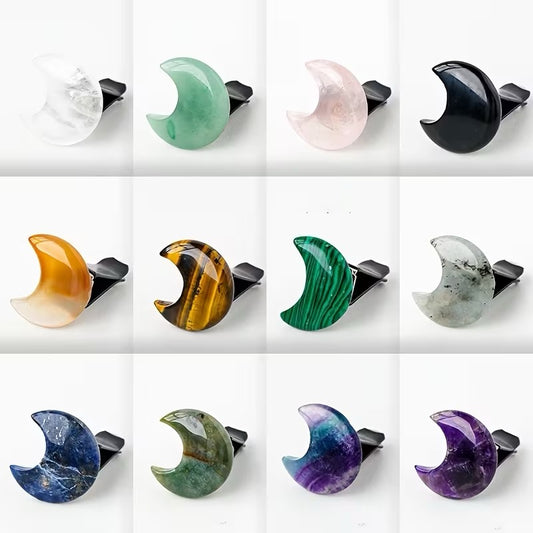 Moon Gemstone Vent Clip