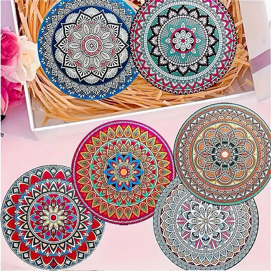 Bohemian Style Ethic Wood Coasters