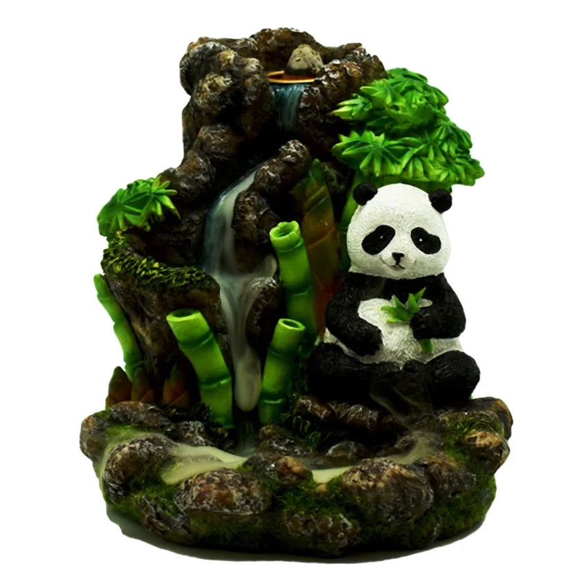 Bamboo Waterfall Panda Backflow Burner