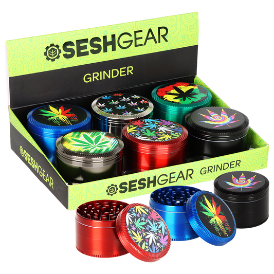 SeshGear Hemp Leaf Grinders